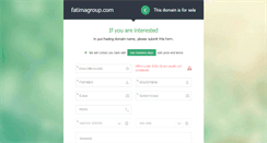 Desktop Screenshot of fatimagroup.com