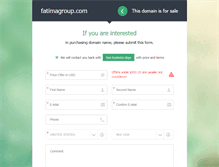 Tablet Screenshot of fatimagroup.com